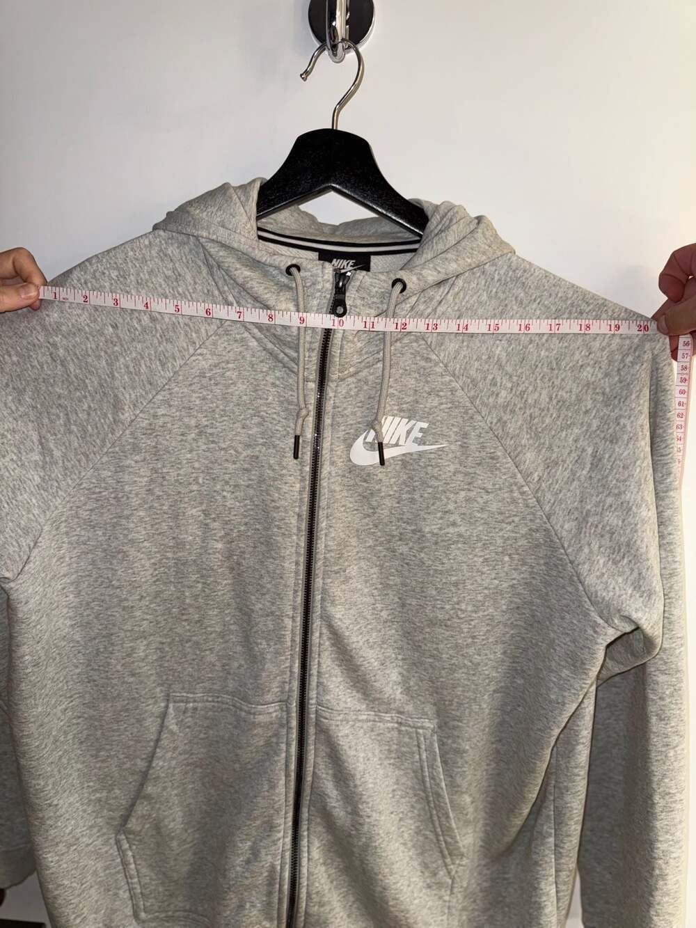 Nike Sportswear Full-Zip Hoodie Grey Size XL - Picture 6 of 7